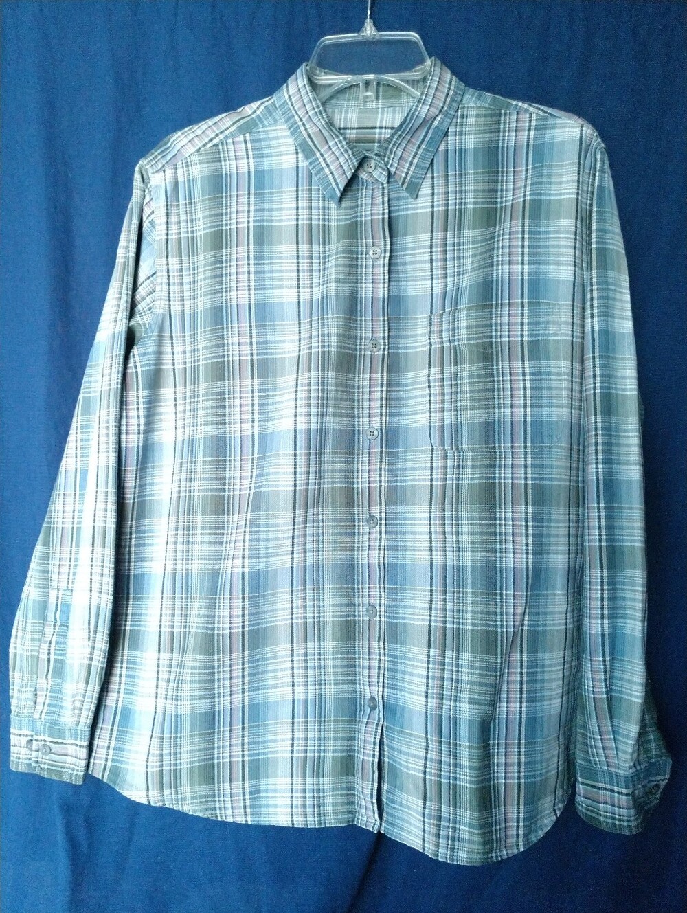 Columbia Women's Plaid Shirt Long Sleeve Hiking Outdoor Nature Gorpcore Large